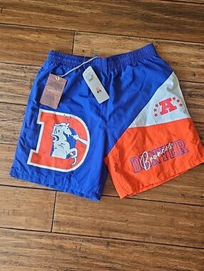 New Mitchell And Ness‎ Denver Broncos Throwback Swim Trunks Small